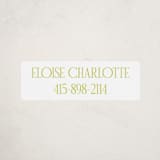"elegant serif" - Custom Name Labels in Lime by Ellen Schlegelmilch - Front