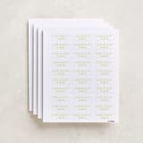 "elegant serif" - Custom Name Labels in Lime by Ellen Schlegelmilch - Full Sheet