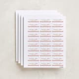 "Graphic two-tone name" - Custom Name Labels in Faux Gold by Ester Bernaldo de Quiros - Full Sheet