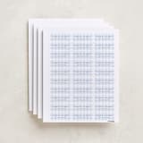 "Gingham" - Custom Name Labels in Bluebell by Stacey Meacham - Full Sheet