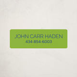 "Pop up" - Custom Name Labels in Electric by Inkblot Design - Front