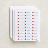 "Sportsy Basketball" - Custom Name Labels in Ice by Teju Reval - Full Sheet