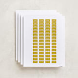 "Classic" - Custom Name Labels in Sunshine by Morgan Kendall - Full Sheet