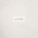 "Rainbow Hearts" - Custom Name Labels in Rainbow by Stacey Meacham - Front