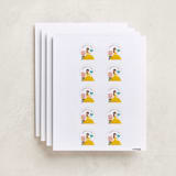 "Storytime with Belle from Disney's Beauty And The Beast" - Custom Name Labels in Golden yellow by Lori Wemple - Full Sheet