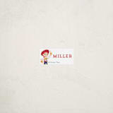 "Jessie from Disney and Pixar's Toy Story" - Custom Name Labels in Cherry by Rebecca Smith - Front