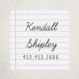"Joined Up Writing" - Custom Name Labels in Cloud by Shiny Penny Studio - Front