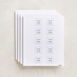 "Joined Up Writing" - Custom Name Labels in Cloud by Shiny Penny Studio - Full Sheet