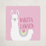 "Llama Fun" - Custom Name Labels in Candy by Karidy Walker - Front