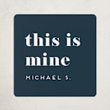 "We Do This Every Year" - Custom Name Labels in Navy by Amy Payne - Front