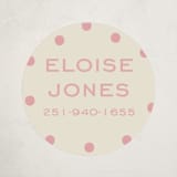 "holiday bow" - Custom Name Labels in Peony by Baumbirdy - Front