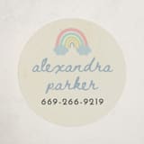 "Rainbow Sprinkles" - Custom Name Labels in Sweet Mint by Ilene Guy - Front