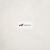 "Dachshund Pup" - Custom Name Labels in Tire by Laura Bercovich - Front
