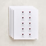 "Disney Simply Minnie" - Custom Name Labels in Strawberry by Julee London - Full Sheet