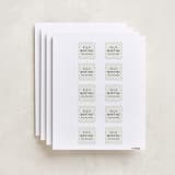 "Cute Goose almost loose" - Custom Name Labels in Berry by Pati Cascino - Full Sheet
