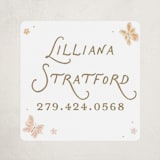 "Butterflies" - Custom Name Labels in Flutter by Erin German - Front