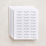 "Settie" - Custom Name Labels in Ink by Megan Davis - Full Sheet