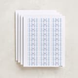 "Sail Boats Baby" - Custom Name Labels in Periwinkle by Angela Thompson - Full Sheet