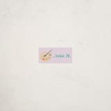 "Artsy" - Custom Name Labels in Lilac by Annie Holmquist - Front