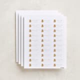 "Golden Pup" - Custom Name Labels in Bluebird by Susan Zinader - Full Sheet