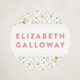 "Pretty Floral Frame" - Custom Name Labels in Cherry Blossom by Phrosné Barwood - Front