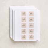 "Scout Badges" - Custom Name Labels in Sunshine by Hudson meet Rose - Full Sheet