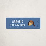 "Toys" - Custom Name Labels in Sky by Dani Lugato - Front