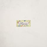 "Blooming Garden" - Custom Name Labels in Citrus by Pati Cascino - Front