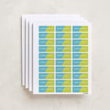 "Favorite Colors" - Custom Name Labels in Lime by Abby Munn - Full Sheet