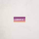 "Watercolor Heart" - Custom Name Labels in Amethyst by Chelsey Scott - Front