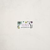 "Little Doodles" - Custom Name Labels in Plum by Jessica Williams - Front