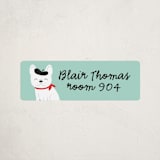 "Frenchie" - Custom Name Labels in Mint by Susan Asbill - Front