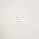 "One" - Custom Name Labels in Carnation by Carrie ONeal - Front