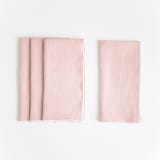 "STONE WASHED LINEN NAPKINS // SET OF 4" - Cloth Napkins in pink by borrowed BLU