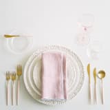 "STONE WASHED LINEN NAPKINS // SET OF 4" - Cloth Napkins in pink by borrowed BLU