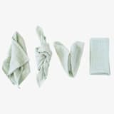 "ORGANIC COTTON NAPKINS // SET OF 4" - Cloth Napkins in green by borrowed BLU
