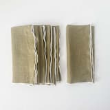 "STONE WASHED LINEN NAPKINS // SET OF 4" - Cloth Napkins in green by borrowed BLU