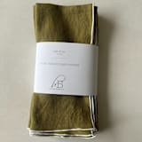"STONE WASHED LINEN NAPKINS // SET OF 4" - Cloth Napkins in green by borrowed BLU