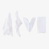 "ORGANIC COTTON NAPKINS // SET OF 4" - Cloth Napkins in white by borrowed BLU