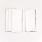 "STONE WASHED LINEN NAPKINS // SET OF 4" - Cloth Napkins in white by borrowed BLU