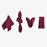 "ORGANIC COTTON NAPKINS // SET OF 4" - Cloth Napkins in red by borrowed BLU
