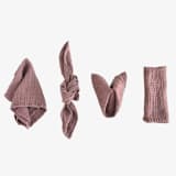"ORGANIC COTTON NAPKINS // SET OF 4" - Cloth Napkins in pink by borrowed BLU