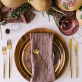 "ORGANIC COTTON NAPKINS // SET OF 4" - Cloth Napkins in pink by borrowed BLU