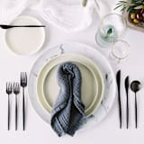 "ORGANIC COTTON NAPKINS // SET OF 4" - Cloth Napkins in gray by borrowed BLU
