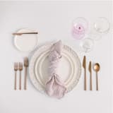 "ORGANIC COTTON NAPKINS // SET OF 4" - Cloth Napkins in purple by borrowed BLU