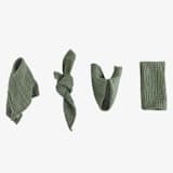 "ORGANIC COTTON NAPKINS // SET OF 4" - Cloth Napkins in green by borrowed BLU