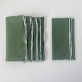 "STONE WASHED LINEN NAPKINS // SET OF 4" - Cloth Napkins in green by borrowed BLU
