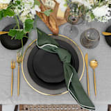 "STONE WASHED LINEN NAPKINS // SET OF 4" - Cloth Napkins in green by borrowed BLU