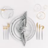 "ORGANIC COTTON NAPKINS // SET OF 4" - Cloth Napkins in gray by borrowed BLU