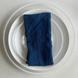 "ORGANIC COTTON NAPKINS // SET OF 4" - Cloth Napkins in blue by borrowed BLU
